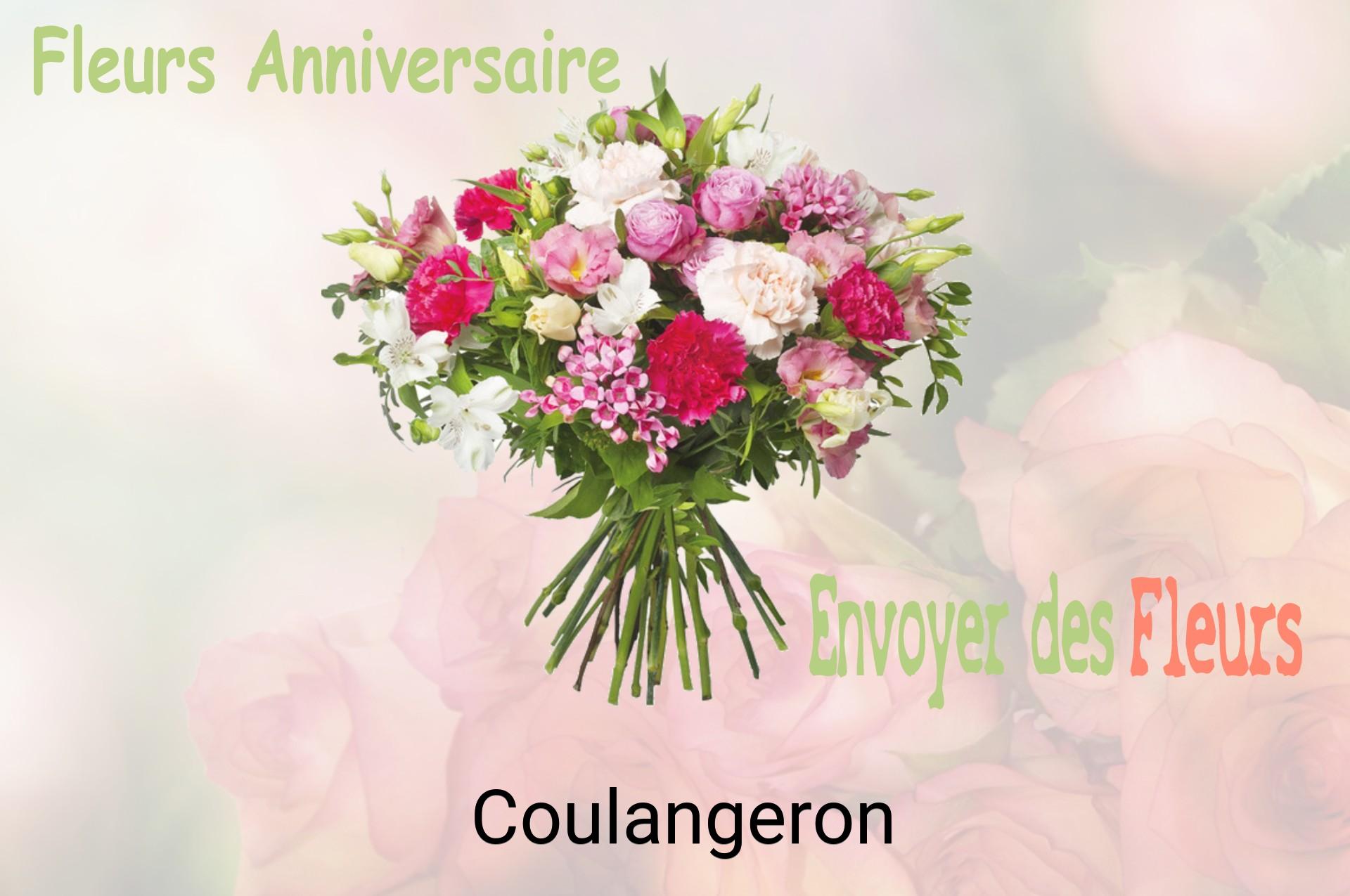 Bouquet de fleurs d’anniversaire livré à Coulangeron