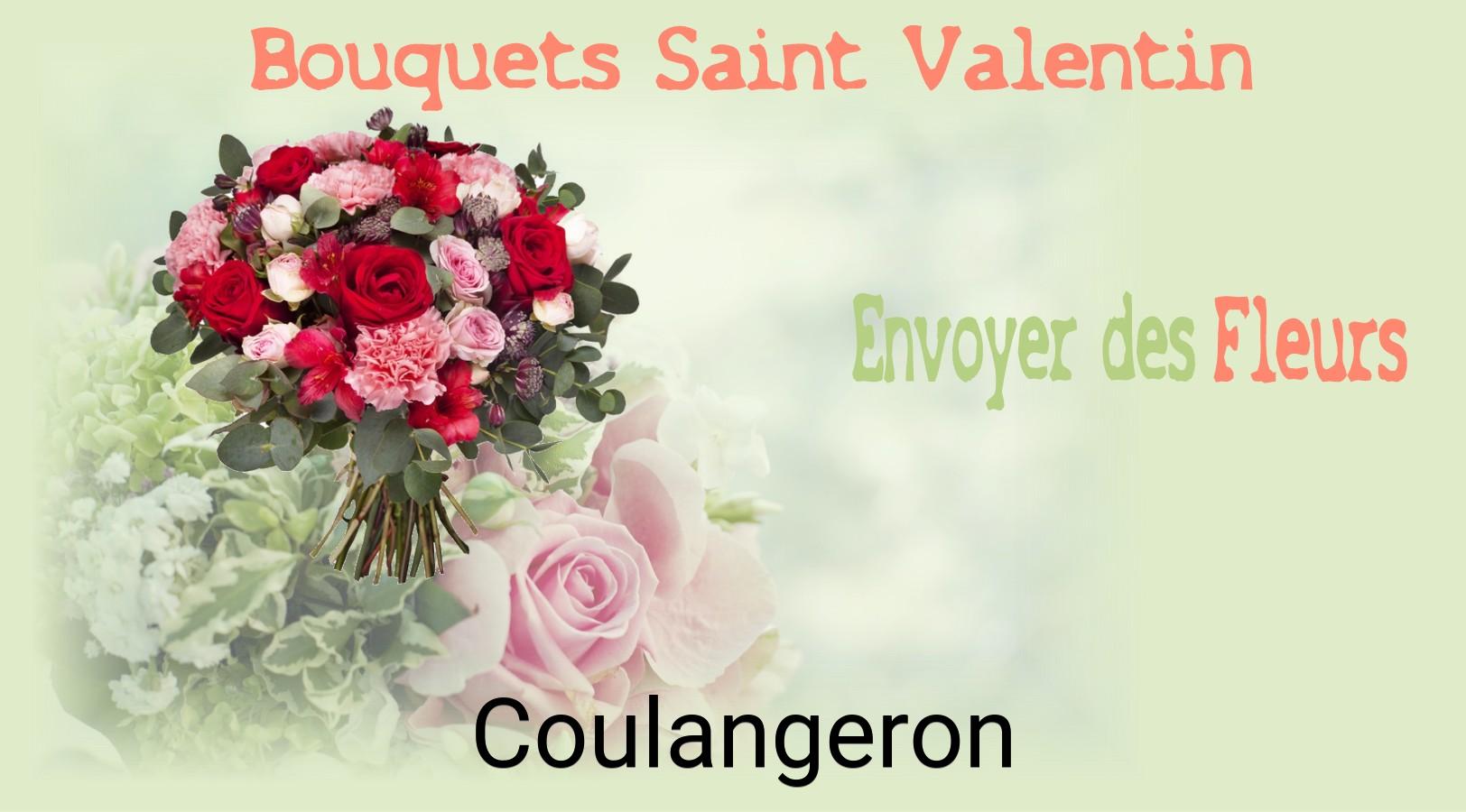 Roses de Saint-Valentin livrées à Coulangeron